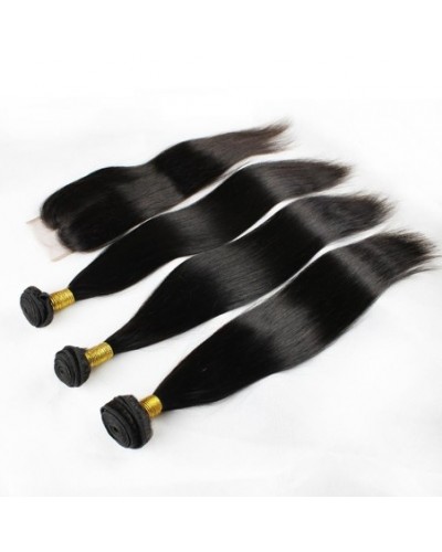 Brazilian 4X4 Straight Lace Closure