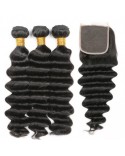 Dope Deep Wave Bundles with 4x4 closure