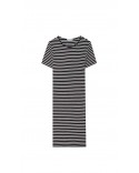 Short Sleeved Dress with stripes