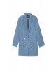 Double-breasted open blazer