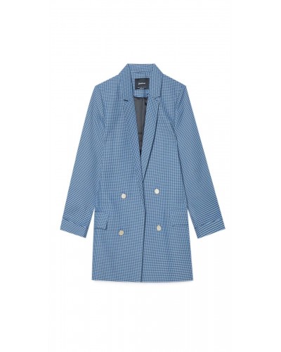 Double-breasted open blazer