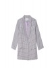 Double-breasted open blazer