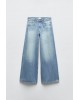 MID-RISE PALAZZO JEANS
