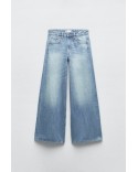 MID-RISE PALAZZO JEANS