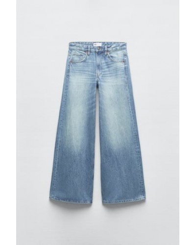 MID-RISE PALAZZO JEANS