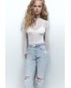 RIPPED MOM JEANS